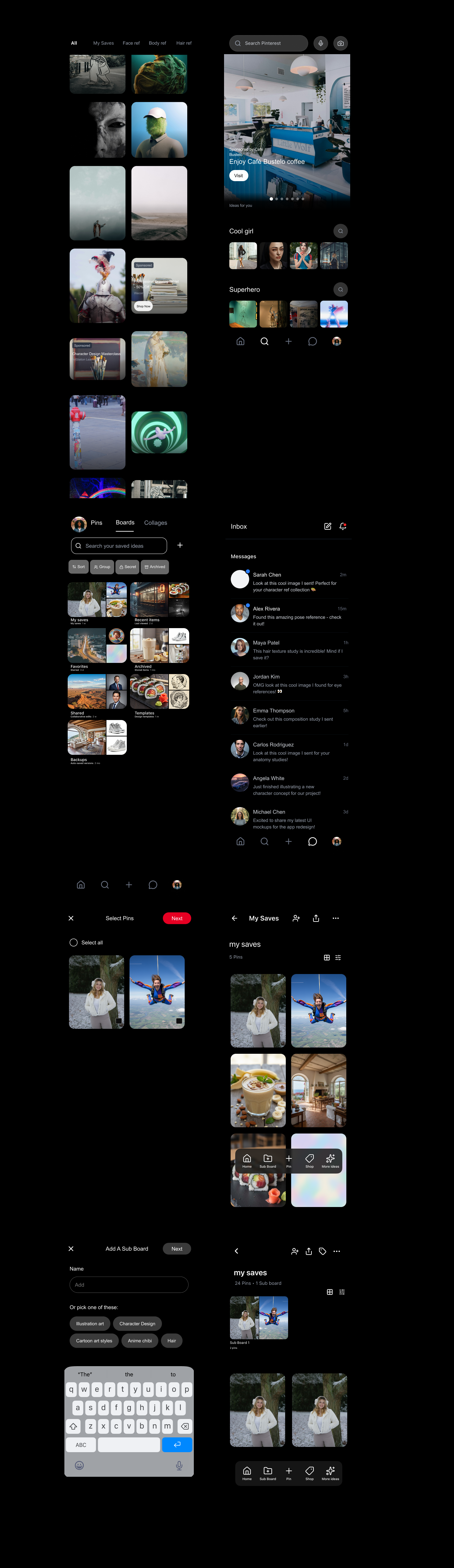 Final solution screens